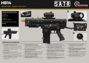 Full specs of the Honey Badger HB14